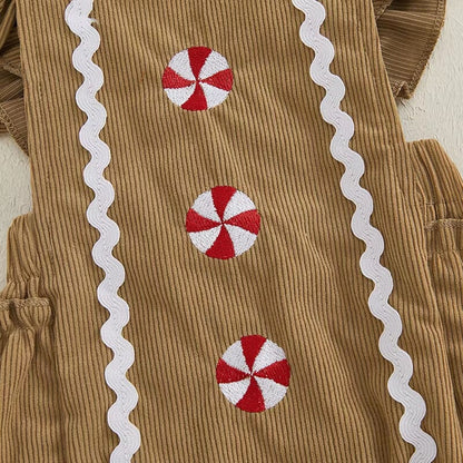 Christmas Ruffles Baby Romper
