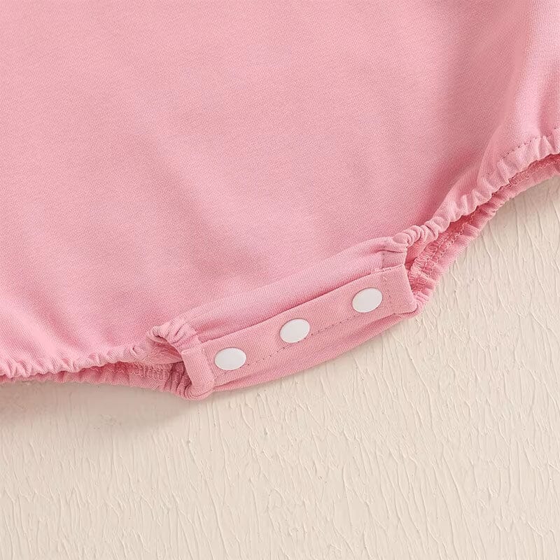 Long Sleeve Pink Heart Baby Bodysuit