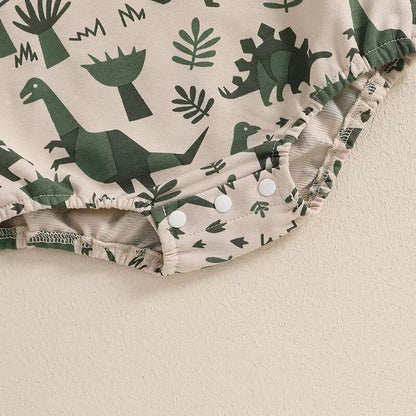 Short Sleeve Dino Baby Romper