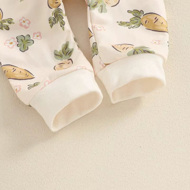 Long Sleeve Zipper Easter Baby Jumpsuit