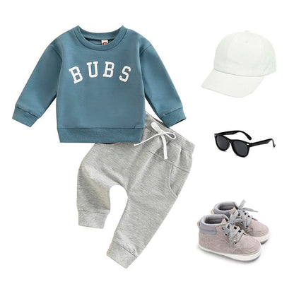 Bubs Blue Sweatshirt Baby Set
