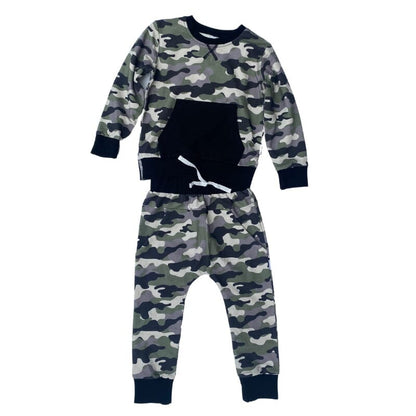 Sunday & Co. Camo Jogger Pullover Top