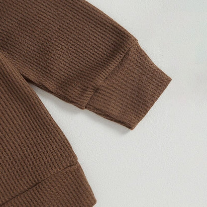 Little Dude Waffle Toddler Set