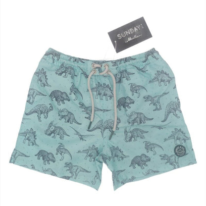 Sunday & Co. Jurassic Dinosaur Swim Trunks