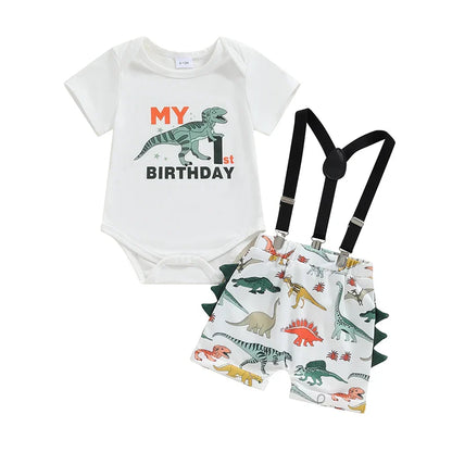 Dinosaur First Birthday Baby Set