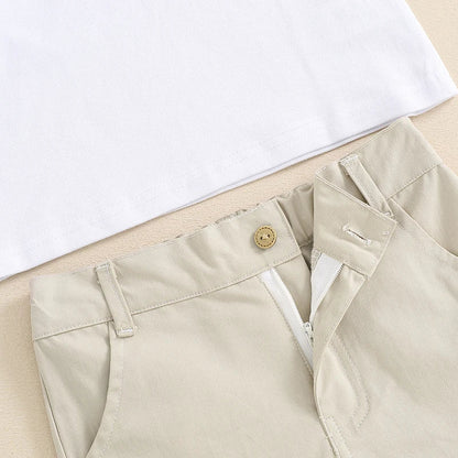 Classic Polo Shirt And Shorts Toddler Set