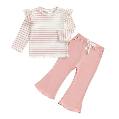 Long Sleeve Striped Toddler Set