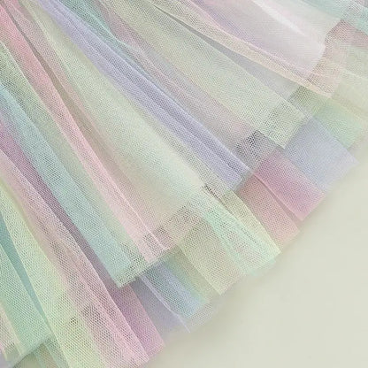 Big Sis Rainbow Tulle Skirt Set