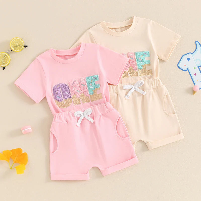 Ice Cream First Birthday Set