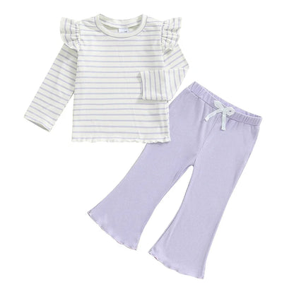 Long Sleeve Striped Toddler Set