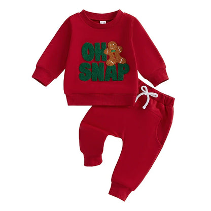Oh Snap Christmas Gingerbread Toddler Set
