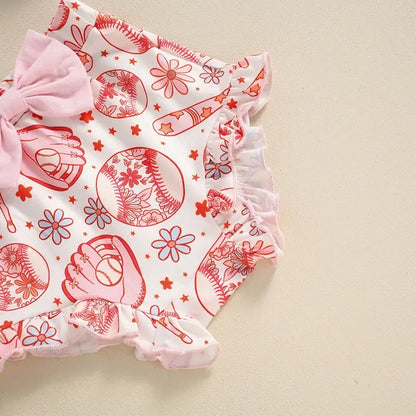 Biggest Fan Baseball Baby Set