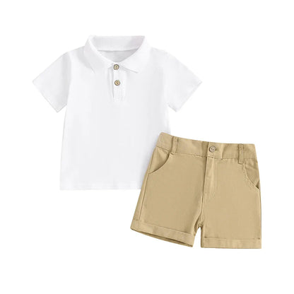 Classic Polo Shirt And Shorts Toddler Set