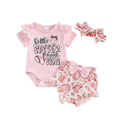 Biggest Fan Baseball Baby Set