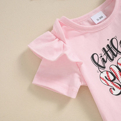 Biggest Fan Baseball Baby Set