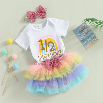 Half Birthday Tutu Baby Set