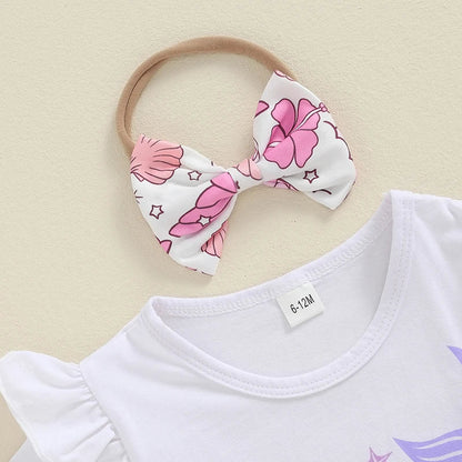 Mermaid Birthday Girl Baby Set