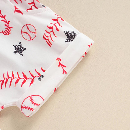 Here For The Snacks Baseball Toddler Set