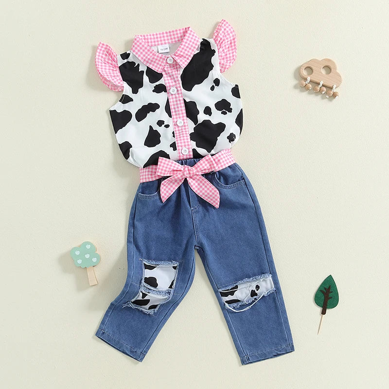 Cowgirl Pink Toddler Costume Set