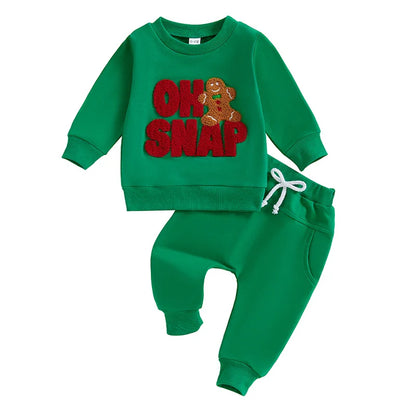 Oh Snap Christmas Gingerbread Toddler Set