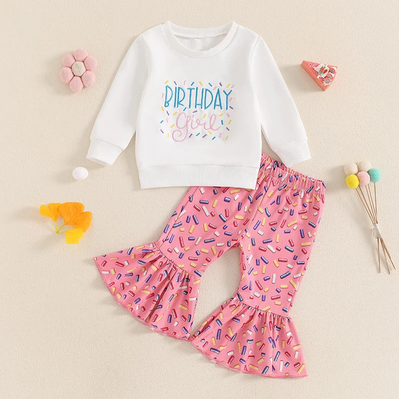 Birthday Girl Sprinkle Toddler Set