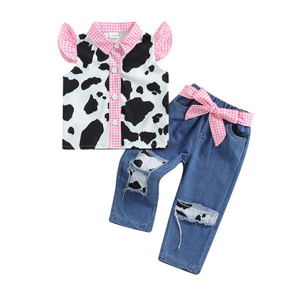 Cowgirl Pink Toddler Costume Set