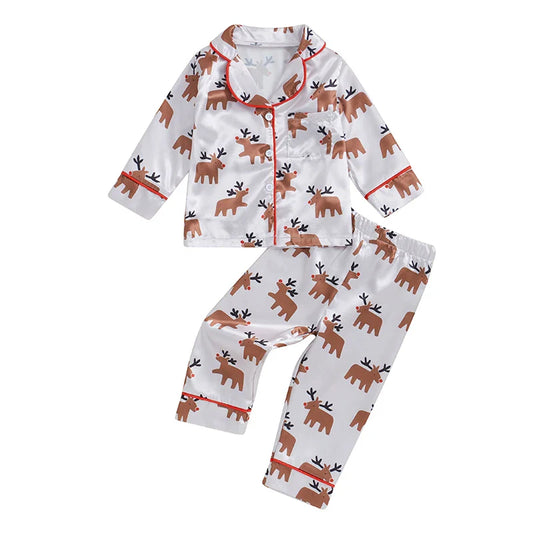 Red Nosed Reindeer Toddler Pajama Set
