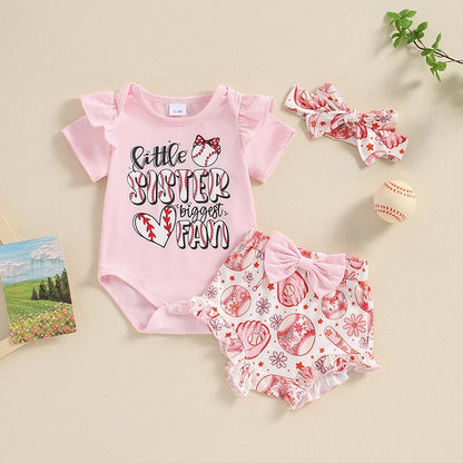 Biggest Fan Baseball Baby Set