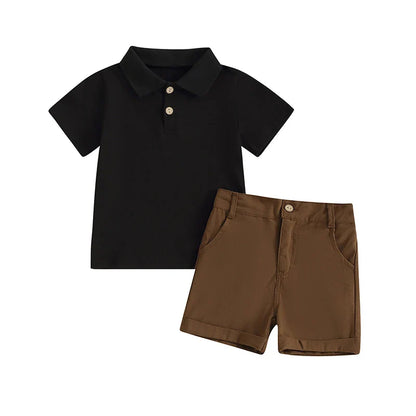 Classic Polo Shirt And Shorts Toddler Set