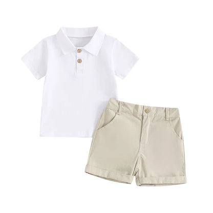 Classic Polo Shirt And Shorts Toddler Set