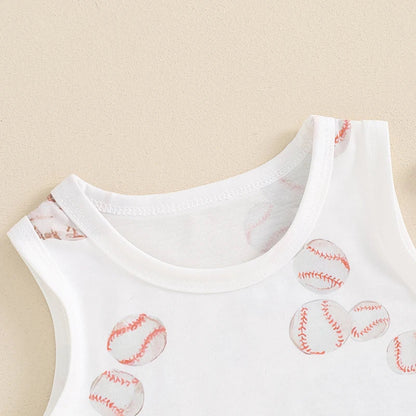 Sleeveless Baseball Mitt Toddler Set