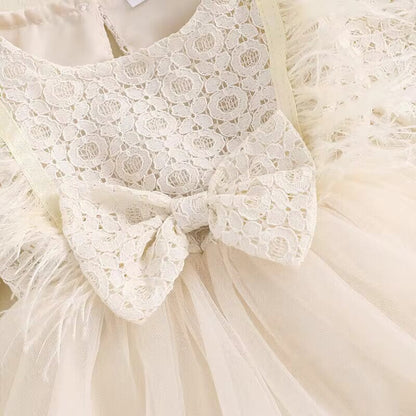 Long Sleeve Lace Baby Romper