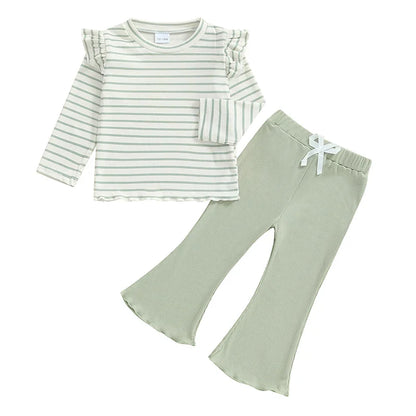 Long Sleeve Striped Toddler Set