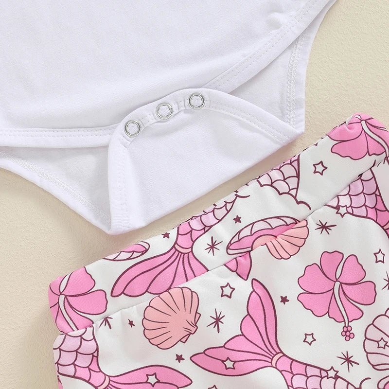 Mermaid Birthday Girl Baby Set