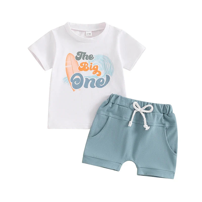 The Big ONE Surfer First Birthday Set
