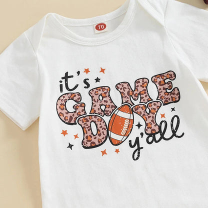 It's Game Day Ya'll Flared Pants Baby Set