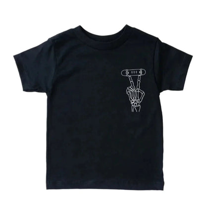 Skate Club Skeleton Toddler Tee