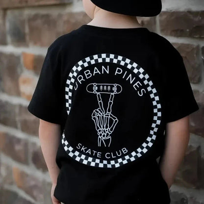 Skate Club Skeleton Toddler Tee