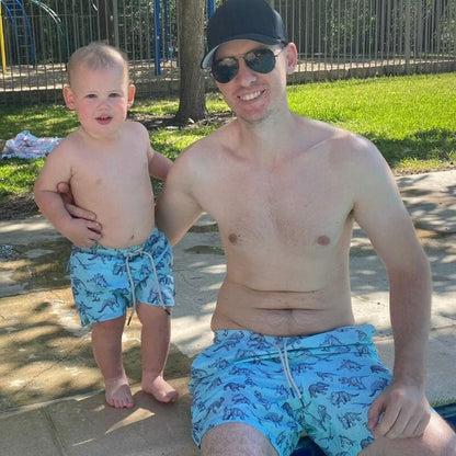 Sunday & Co. Jurassic Dinosaur Swim Trunks