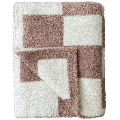 Checkered Plush Blanket