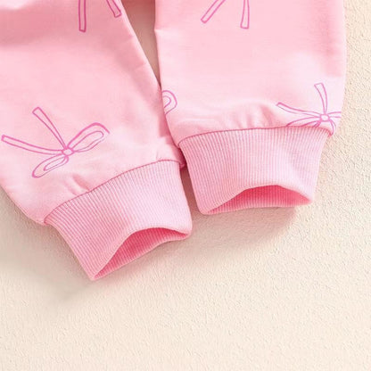 Long Sleeve Ruffle Mama's Mini Bow Set