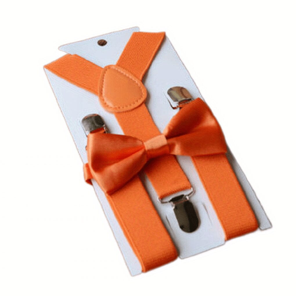Adjustable Suspender Bow Tie Toddler Set