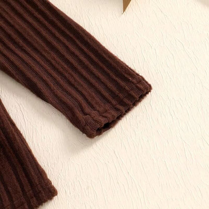 Long Sleeve Pocket Skirts Toddler Set