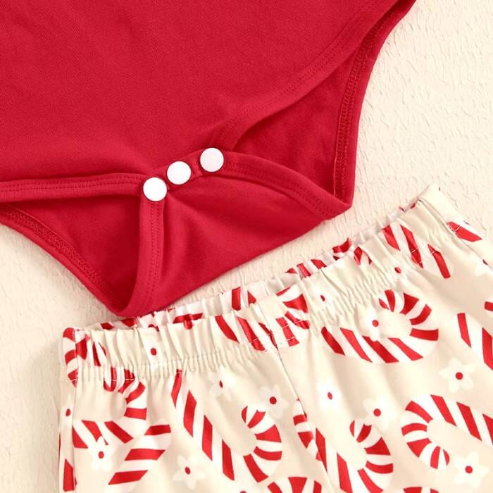 Santa Baby Candy Cane Flare Baby Set